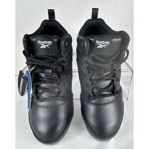 Reebok Sublite RB4143 Unisex Men 4 Women 6 Black Leather Alloy Toe Safety Boots